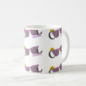 Mug Grandma-soleil cool et lunettes de soleil sur blan (Devant droit)