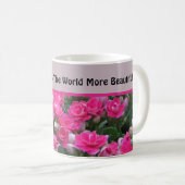 Mug Grandma spéciale belle jardin fleuri rose Fleur (Devant droit)