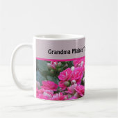 Mug Grandma spéciale belle jardin fleuri rose Fleur (Gauche)