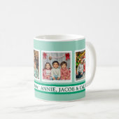 Mug Grandma's Angels | 4 Photo Template (Devant droit)