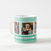 Mug Grandma's Angels | 4 Photo Template (Devant gauche)