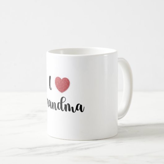 Mug Grandma's Day I Love Grandma Heart Explosion Gift (Devant droit)