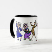 Mug Grandmas de danse amusante (Devant gauche)