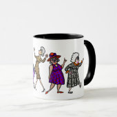 Mug Grandmas de danse amusante (Devant droit)