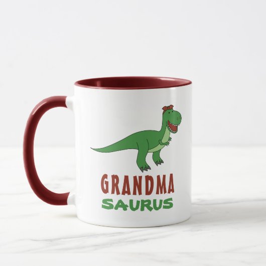 Mug Grandmasaurus Dinosaur T-Rex Dino Nana Grand-Paren (Gauche)