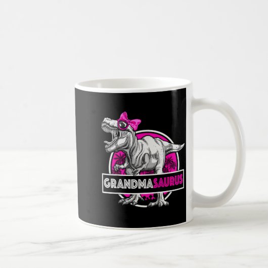 Mug Grandmasaurus T-rex Matching Funny Grandma Saurus  (Droite)