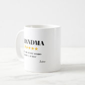 Mug Grand'mère 5 étoiles | Cadeau Super Grand-mère (Devant gauche)