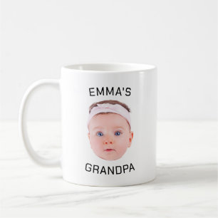 Mug Grandpa Boug cadeau, Personnalisé Visage bébé, Cad