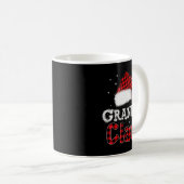 Mug Grandpa Claus Christmas Red Plaid Pajama Family Ma (Devant droit)