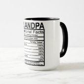 Mug Grandpa Faits nutritionnels (Devant droit)