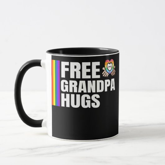 Mug Grandpa Hugs Gay pride Mois Ally LGBTQ (Gauche)