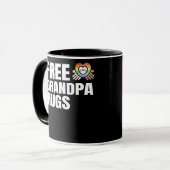 Mug Grandpa Hugs Gay pride Mois Ally LGBTQ (Devant gauche)