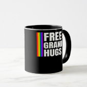 Mug Grandpa Hugs Gay pride Mois Ally LGBTQ (Devant droit)
