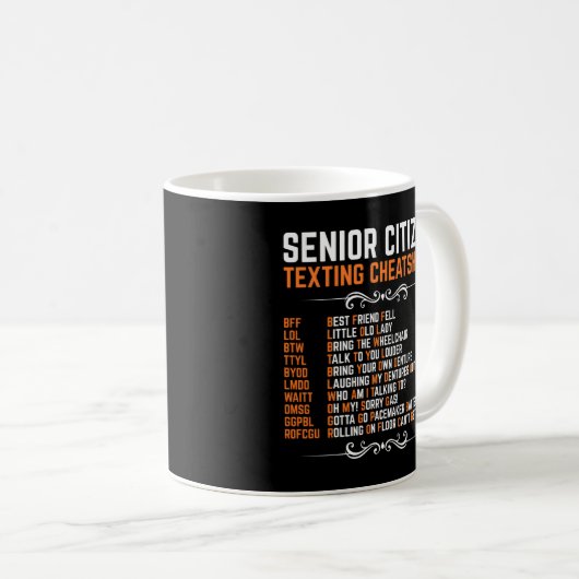 Mug Grandpa, Le Code De Textes Des Personnes Âgées (Devant droit)