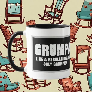 Mug Grandpa mot art ajouter monogramme