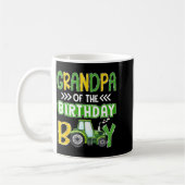 Mug Grandpa Of The Birthday Boy Tractors Farm Trucks F (Gauche)