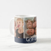 Mug Grandpa Photo Collage Cadeau Cute (Devant gauche)