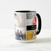 Mug Grandpa Photo Collage de texte (Devant droit)