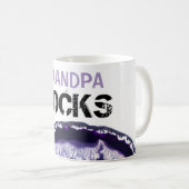 Mug *~* Grandpa Rocks Agate Lapidary Stone (Devant droit)