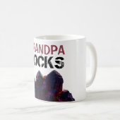 Mug *~* GRANDPA Rocks Purple Crystals Pierres Lapidair (Devant droit)