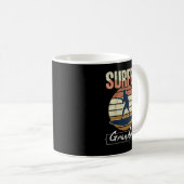 Mug Grandpa Surf Retro Surfing Grandfath (Devant droit)