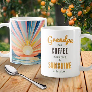 Mug Grandpa Watercolor Sunrise Inspirant Citation