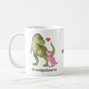 Mug GrandpaSaurus T-Rex et bébé fille Dinosaures