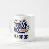 Mug Grandpop Worls Meilleur cadeau Grand-Père (Devant gauche)