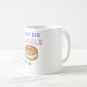 Mug Grands Bagels Chemise Drôle de Petit Déjeuner (Devant droit)