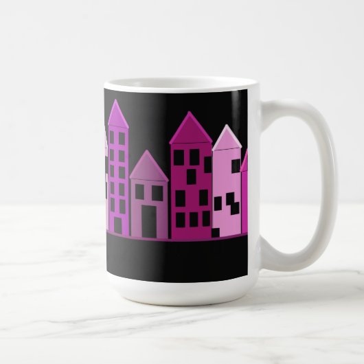Mug Grands bâtiments colorés (Droite)