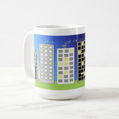 Mug Grands bâtiments de bureaux (Devant gauche)