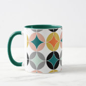 Mug Grands cercles du milieu du siècle moderne répétit (Gauche)
