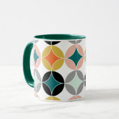 Mug Grands cercles du milieu du siècle moderne répétit (Devant gauche)