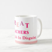 Mug Grands Enseignants - Rose (Devant droit)