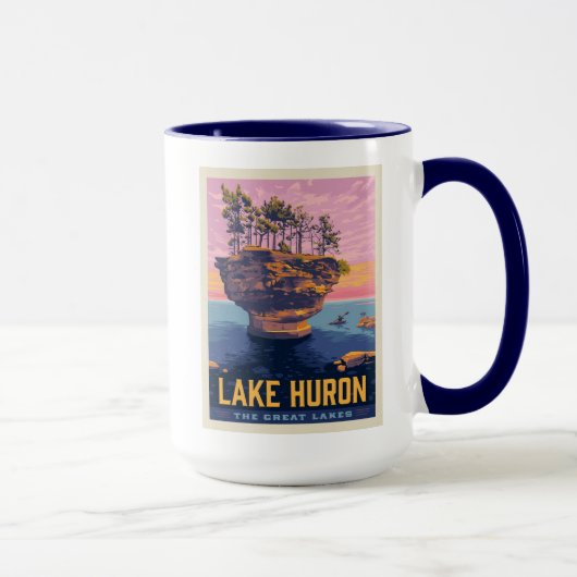 Mug Grands Lacs | Lac Huron (Droite)