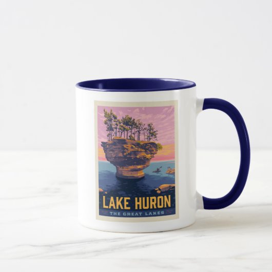Mug Grands Lacs | Lac Huron (Droite)