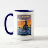 Mug Grands Lacs | Lac Michigan (Gauche)