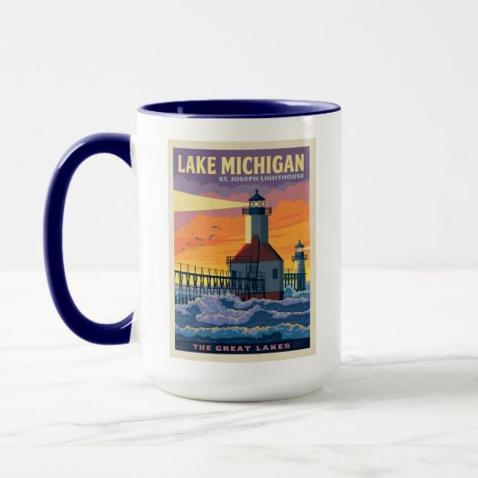 Mug Grands Lacs | Lac Michigan (Gauche)