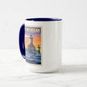 Mug Grands Lacs | Lac Michigan (Devant gauche)