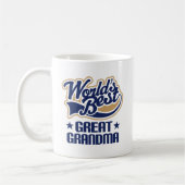 Mug Grands mondes de grand-maman meilleurs (Gauche)