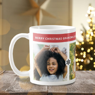 Mug Grands-parents de Noël modernes 3 Photos