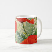 Mug Grands pavots rouges (Devant droit)