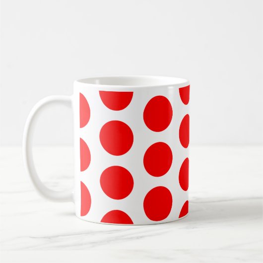 Mug Grands points rouges (Gauche)
