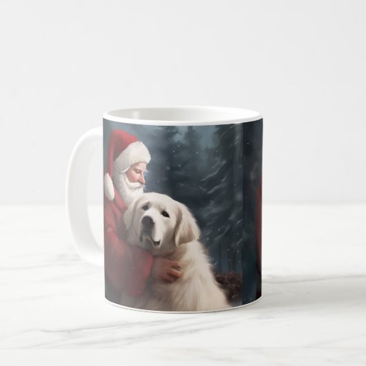 Mug Grands Pyrénées avec Noël Festif du Père Noël (Devant gauche)