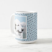 Mug Grands Pyrénées peignant - art original de chien (Devant gauche)