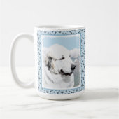 Mug Grands Pyrénées peignant - art original de chien (Gauche)
