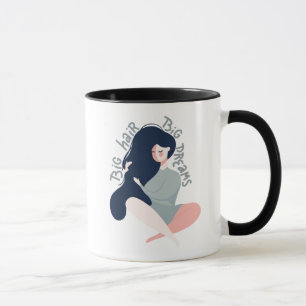 Mug Grands rêves de grands cheveux