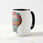 Mug Grands sentiments, petit corps – Drôle de monstre (Devant droit)