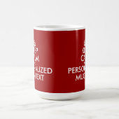Mug Grands surdimensionnés faits sur commande gardent (Centre)