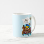 Mug Grandson Baptême Noah's Ark Personnalisé (Devant droit)